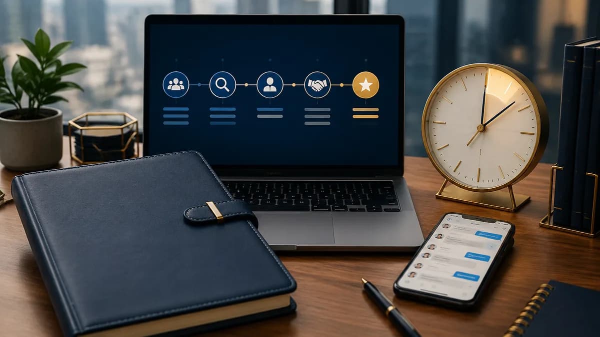 Master the retained search delivery playbook: a 45-day placement system with scripts, templates, and client management tactics for solo recruiters seeking repeat business.